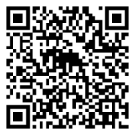 Single-color QR code with a square grid pattern and three larger squares in the corners. The design consists of dense, small black-and-white blocks arranged in a matrix. No visible text or branding.